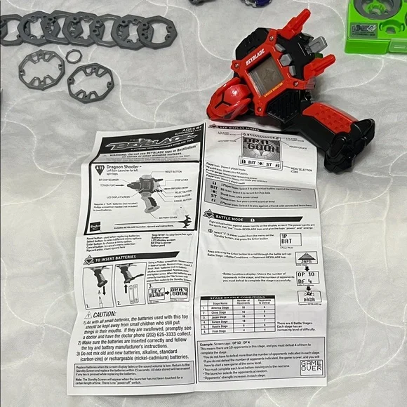 VINTAGE Hasbro Colorful Beyblade Set